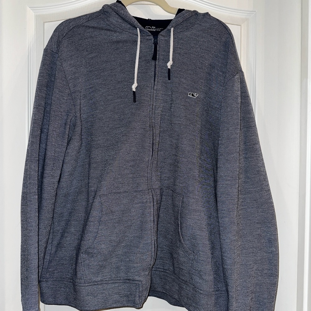 Vineyard Vines Men’s Full Zip Hoodie Sweatshirt Size L – Great Condition